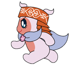 Local mascot in Abashiri "Nipone" sticker #9790130