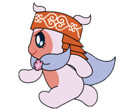 Local mascot in Abashiri "Nipone" sticker #9790130