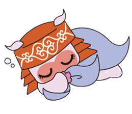 Local mascot in Abashiri "Nipone" sticker #9790131