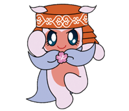 Local mascot in Abashiri "Nipone" sticker #9790133