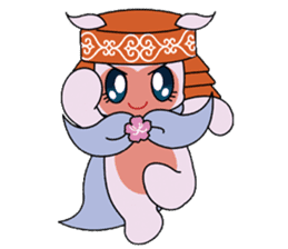 Local mascot in Abashiri "Nipone" sticker #9790133