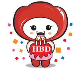 Happy Balloon Cartoon sticker #9790324