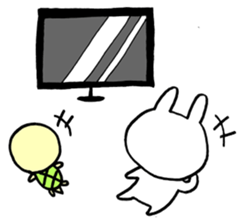 rabbit HAPIUSA2 ~free turtle life~ sticker #9790793