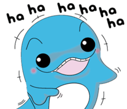 Dolphin Koo-chan<everyday conversation4> sticker #9791656