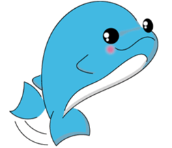 Dolphin Koo-chan<everyday conversation4> sticker #9791684