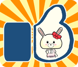 Poor talker rabbit Usappy 2. sticker #9791939