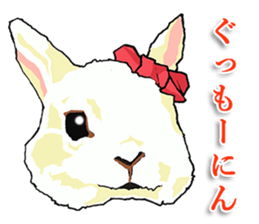 Poor talker rabbit Usappy 2. sticker #9791943