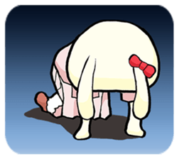 Poor talker rabbit Usappy 2. sticker #9791962