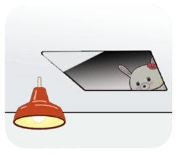 Poor talker rabbit Usappy 2. sticker #9791969