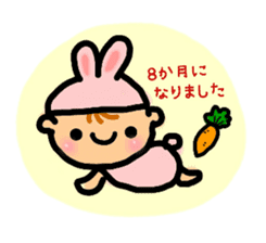 growth of baby girl sticker #9792024