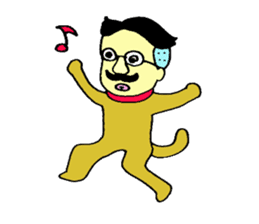 loose&creepy dog fujyu sticker #9792294