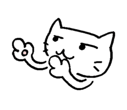 no word cat sticker #9792339