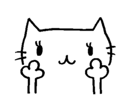 no word cat sticker #9792358