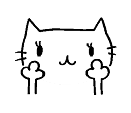 no word cat sticker #9792358