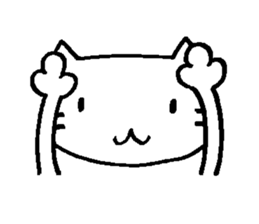 no word cat sticker #9792367