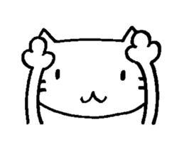 no word cat sticker #9792367