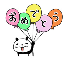 The panda which gives all energy 4 sticker #9793664