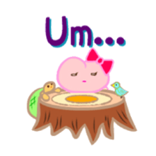 MOMO Ribbon-chan with the message sticker #9793869