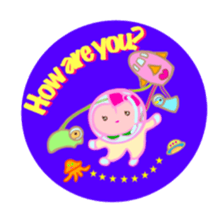 MOMO Ribbon-chan with the message sticker #9793874