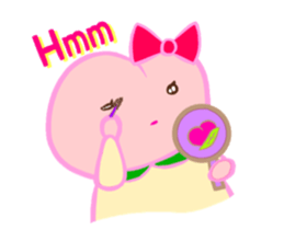 MOMO Ribbon-chan with the message sticker #9793875