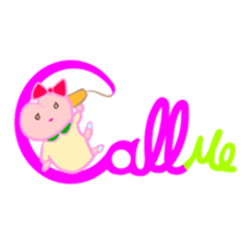 MOMO Ribbon-chan with the message sticker #9793877