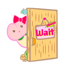 MOMO Ribbon-chan with the message sticker #9793885