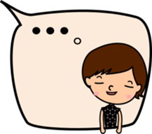 happy girl in balloon sticker #9795124