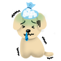 the day of little gray dog sticker #9796224