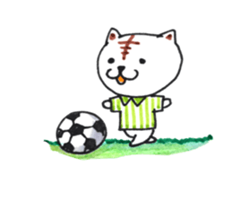 tiger cat student hen sticker #9796874