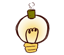 Emotional Light Bulb sticker #9797425