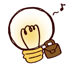 Emotional Light Bulb sticker #9797426