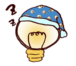 Emotional Light Bulb sticker #9797433