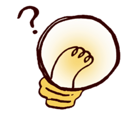 Emotional Light Bulb sticker #9797434