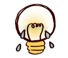 Emotional Light Bulb sticker #9797450