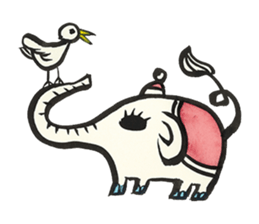 elephant's  days sticker #9797543