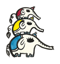elephant's  days sticker #9797549