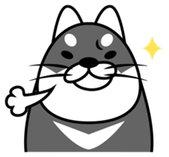 fat shiba inu sticker #9798394