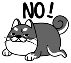 fat shiba inu sticker #9798398