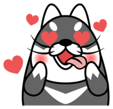 fat shiba inu sticker #9798405