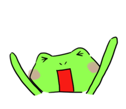 Nice cute and fun frog sticker #9799736