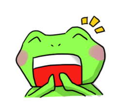 Nice cute and fun frog sticker #9799738