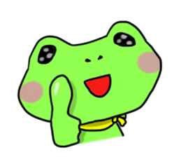 Nice cute and fun frog sticker #9799739