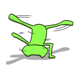 Nice cute and fun frog sticker #9799751