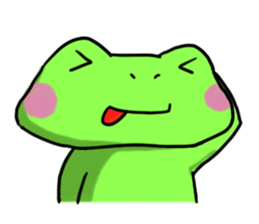Nice cute and fun frog sticker #9799752