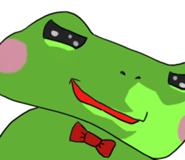 Nice cute and fun frog sticker #9799754