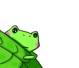 Nice cute and fun frog sticker #9799759