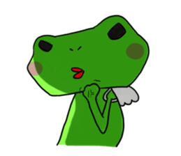 Nice cute and fun frog sticker #9799762