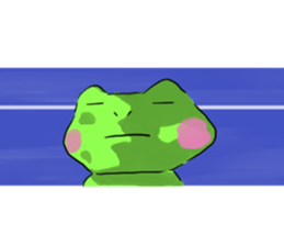 Nice cute and fun frog sticker #9799764