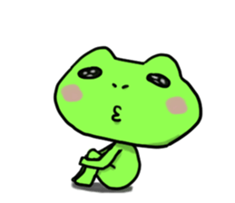 Nice cute and fun frog sticker #9799765