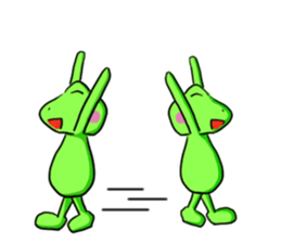 Nice cute and fun frog sticker #9799769